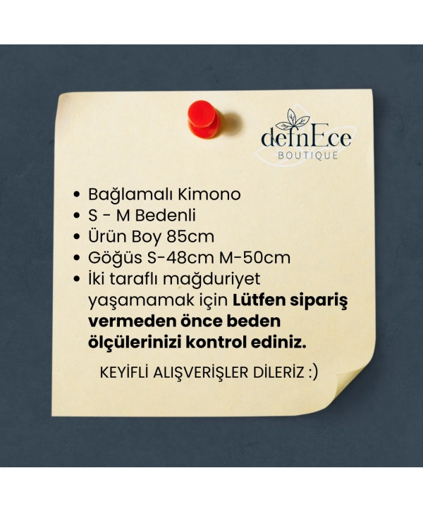 BAĞLAMALI PARAŞÜT KUMAŞ KİMONO