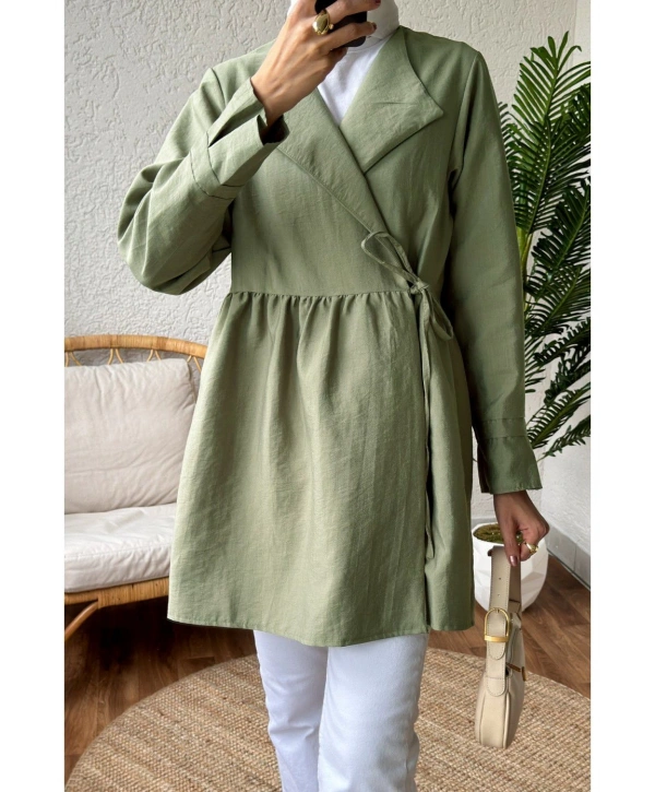 BAĞLAMALI PARAŞÜT KUMAŞ KİMONO