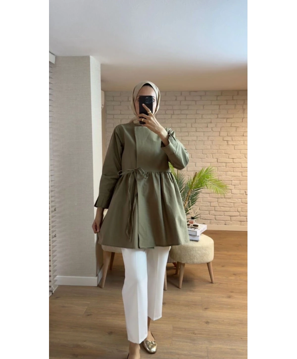 BAĞLAMALI PARAŞÜT KUMAŞ KİMONO