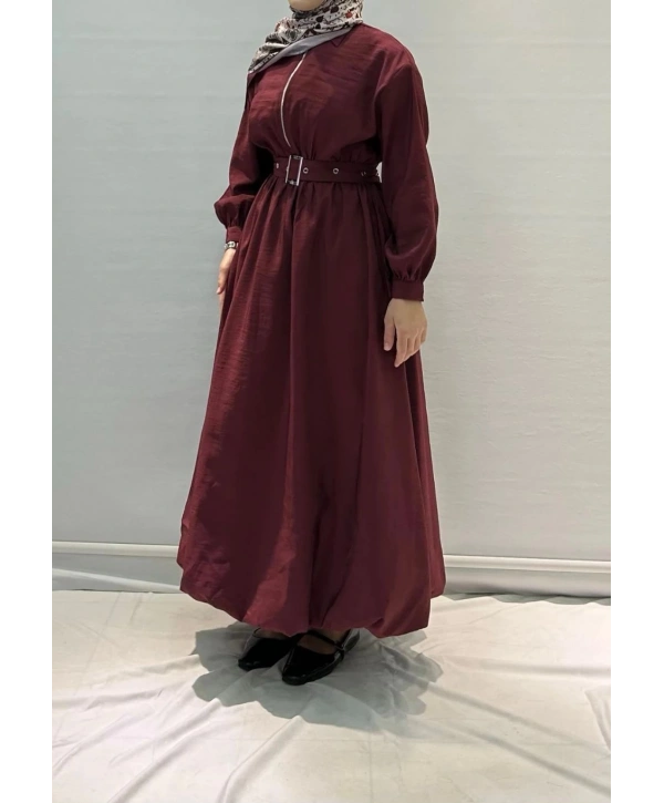 Balon Etekli Tasarım Elbise