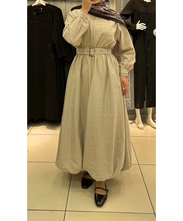 Balon Etekli Tasarım Elbise