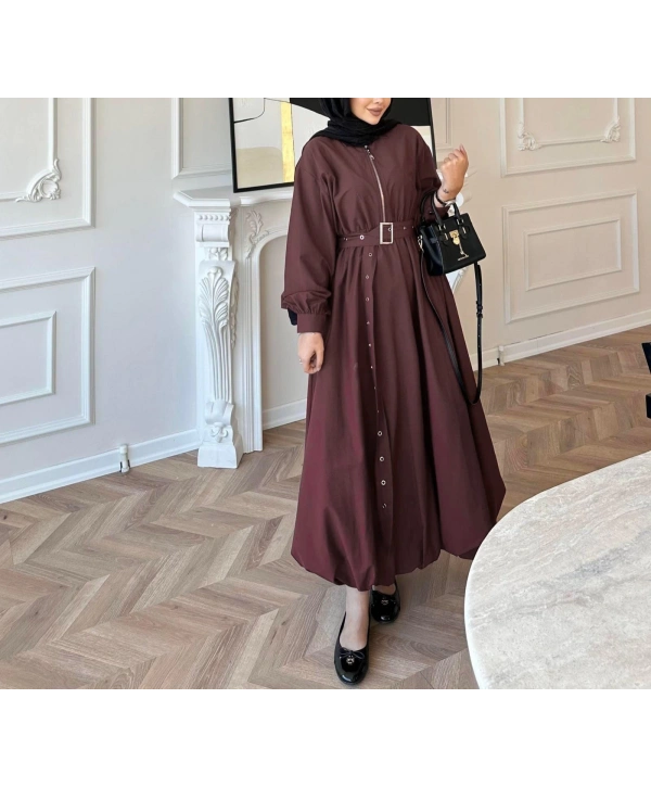 Balon Etekli Tasarım Elbise