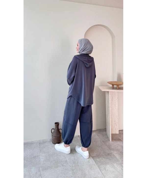 Bilek Lastikli Spor Takım - Gri