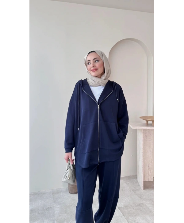 Bilek Lastikli Spor Takım - Lacivert