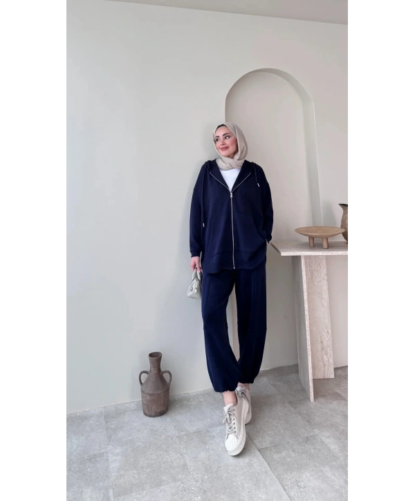 Bilek Lastikli Spor Takım - Lacivert