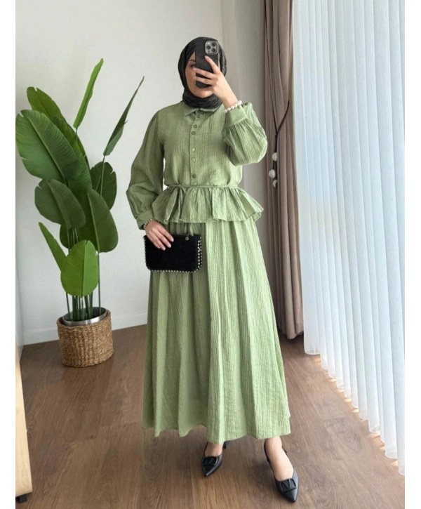 Çilek Kumaş Etekli Takım