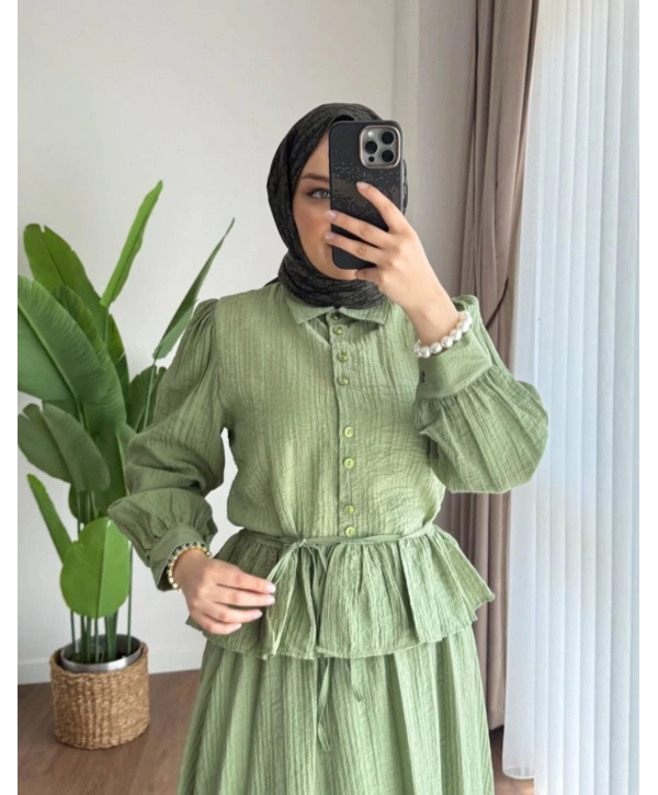 Çilek Kumaş Etekli Takım