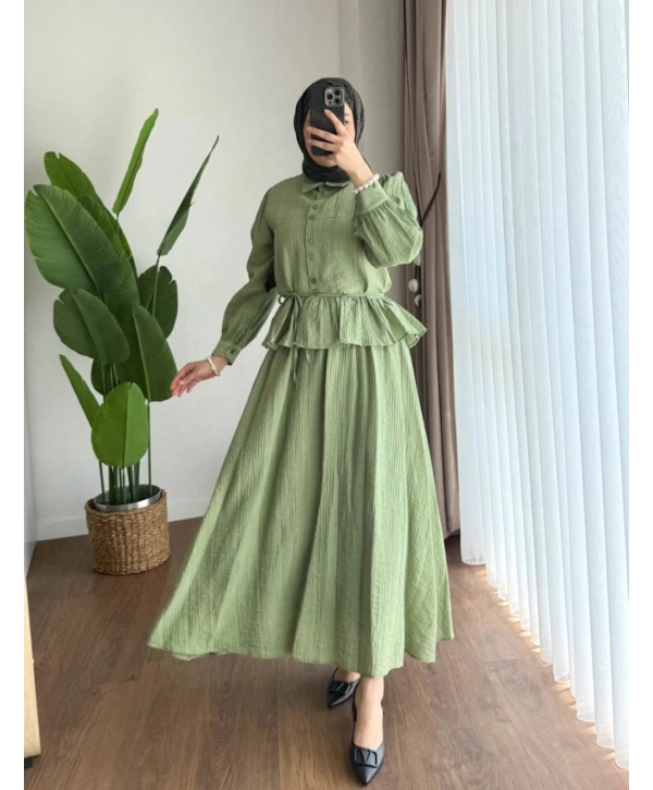 Çilek Kumaş Etekli Takım