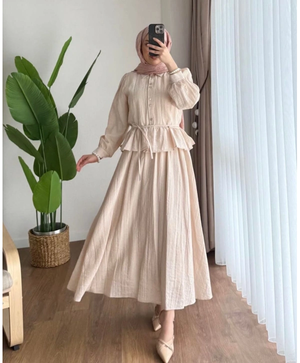 Çilek Kumaş Etekli Takım