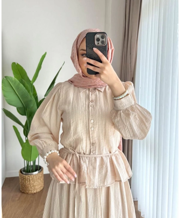 Çilek Kumaş Etekli Takım