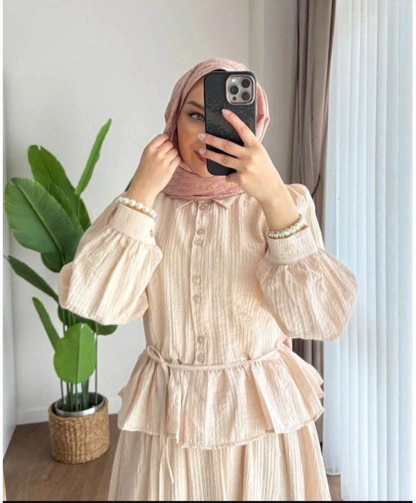 Çilek Kumaş Etekli Takım