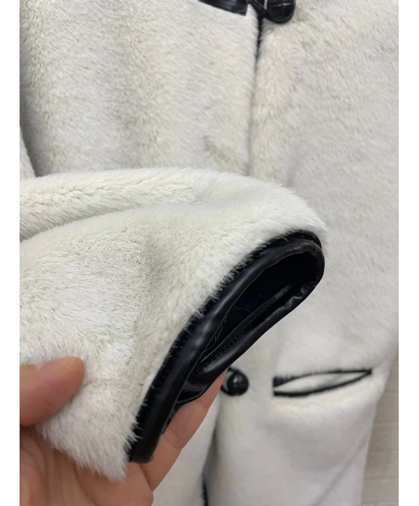 DERİ BİYELİ KÜRK KABAN