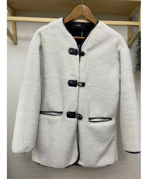 DERİ BİYELİ KÜRK KABAN