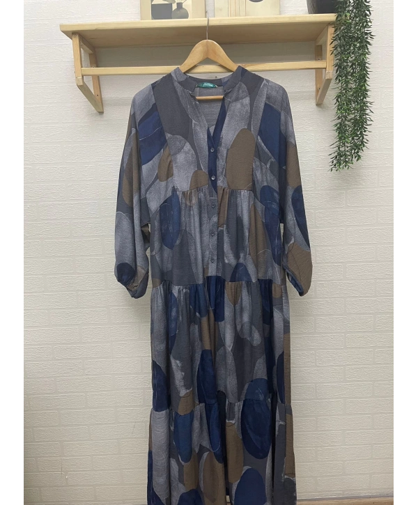 Desenli Yazlık Elbise