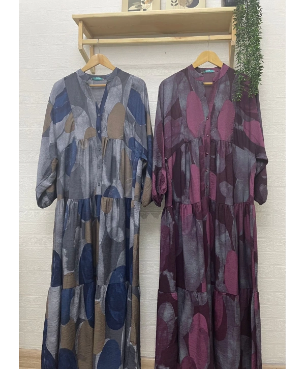 Desenli Yazlık Elbise