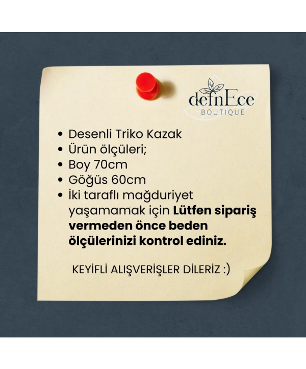 DESENLİ TRİKO KAZAK