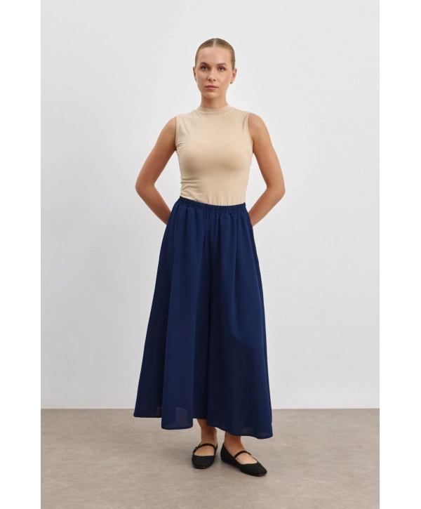 Etek Pantolon - Lacivert