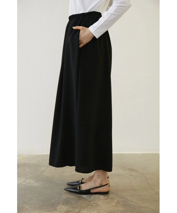 Etek Pantolon - Siyah