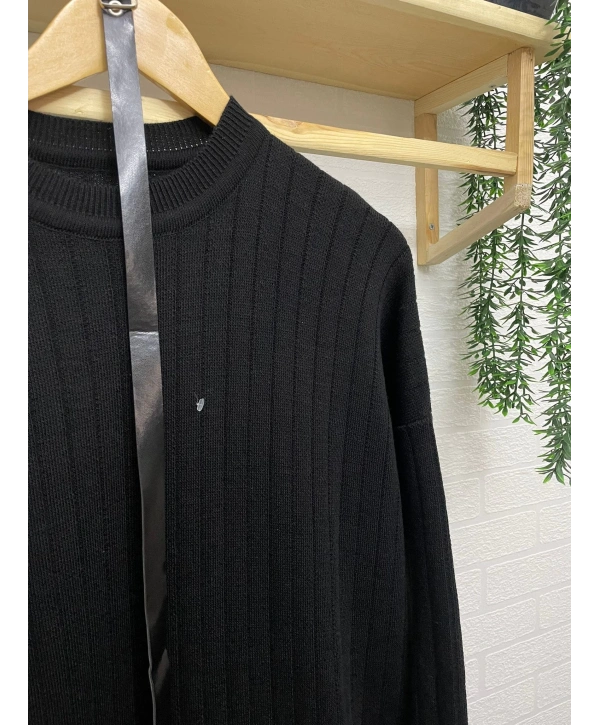 Fırfırlı Triko Elbise