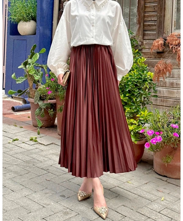 İNCE SIK PİLİSELİ ETEK