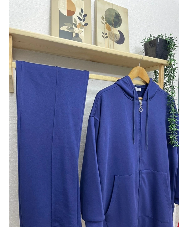 KAPÜŞONLU ÇİMALI PALAZZO TAKIM