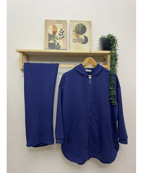 KAPÜŞONLU ÇİMALI PALAZZO TAKIM