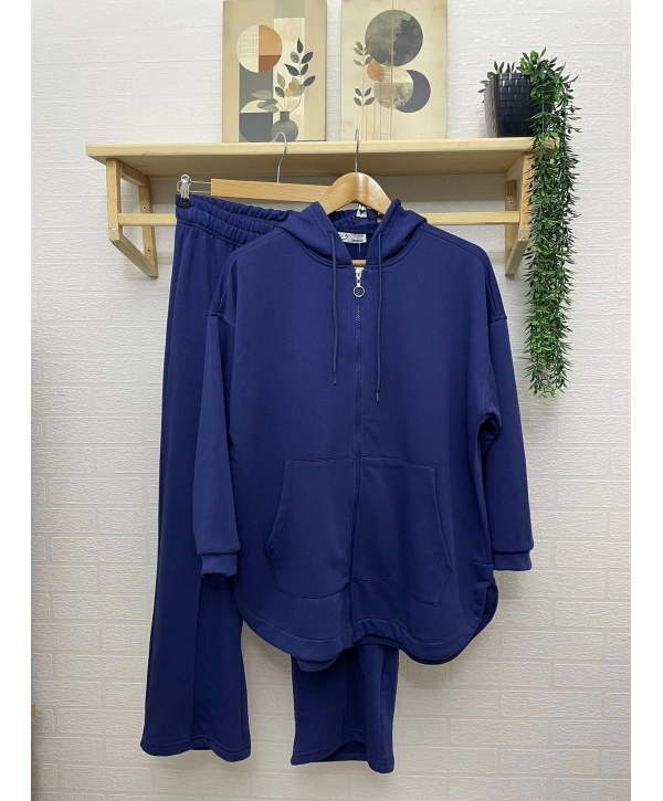 KAPÜŞONLU ÇİMALI PALAZZO TAKIM