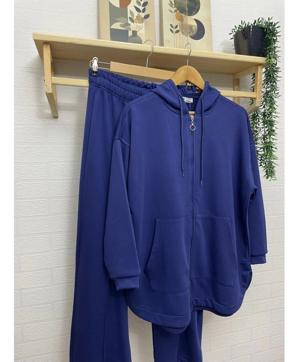 KAPÜŞONLU ÇİMALI PALAZZO TAKIM