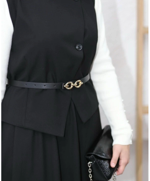 KEMERLİ YELEK ETEK TAKIM