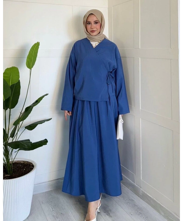 Kimono Bağlamalı Yazlık Takım