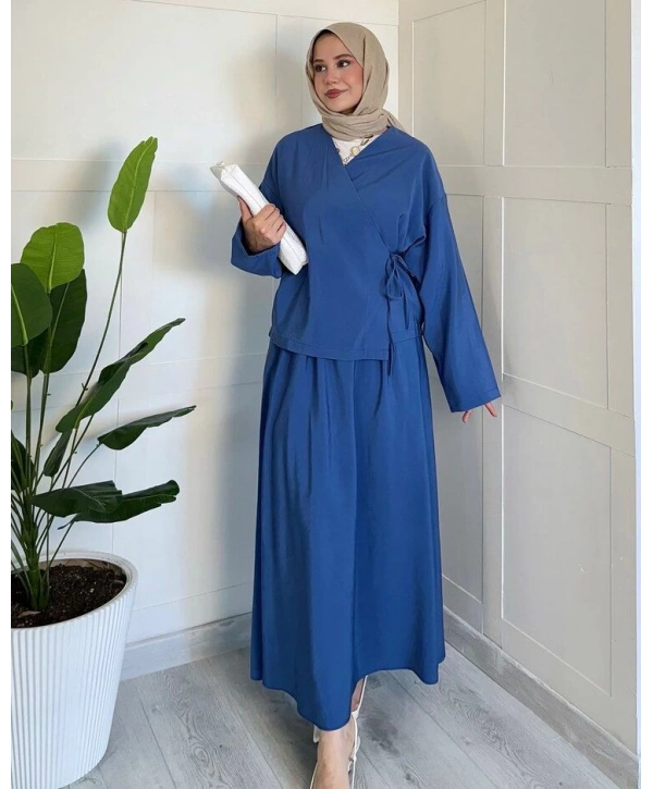 Kimono Bağlamalı Yazlık Takım