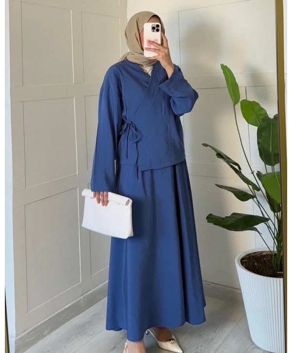 Kimono Bağlamalı Yazlık Takım