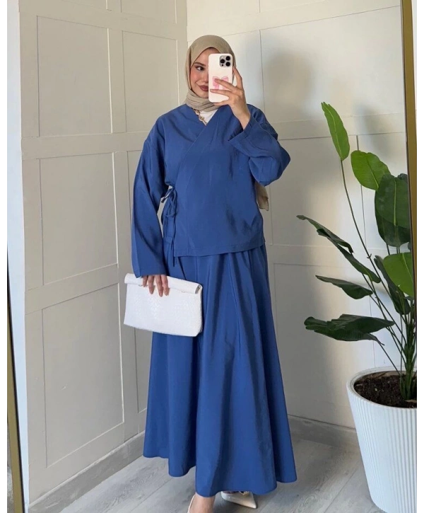 Kimono Bağlamalı Yazlık Takım