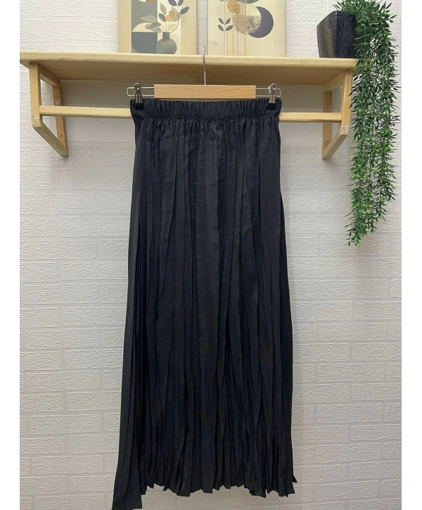 Kraş Yazlık Etek - Siyah