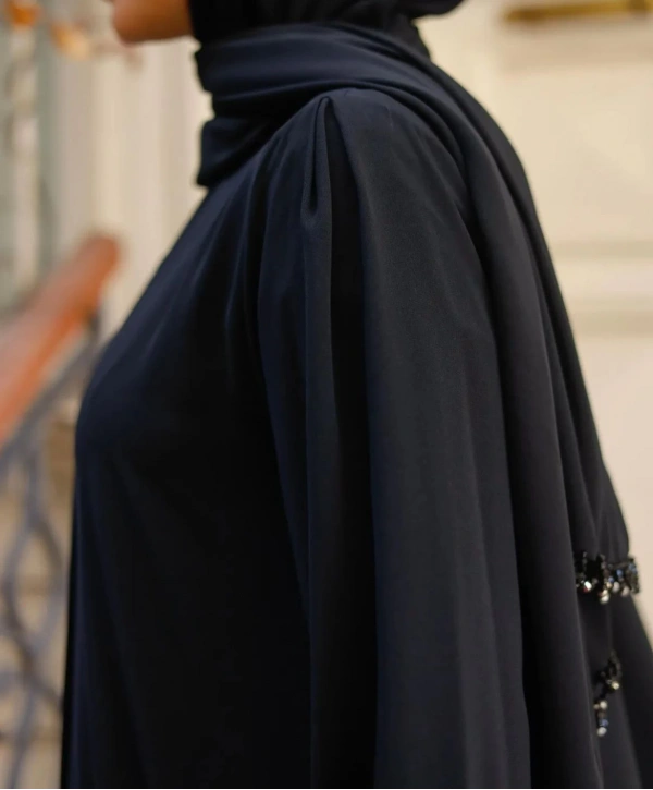 OMUZ A PİLE FERMUARLI ÜMRE FERACESİ MEDİNE İPEĞİ KUMAŞ