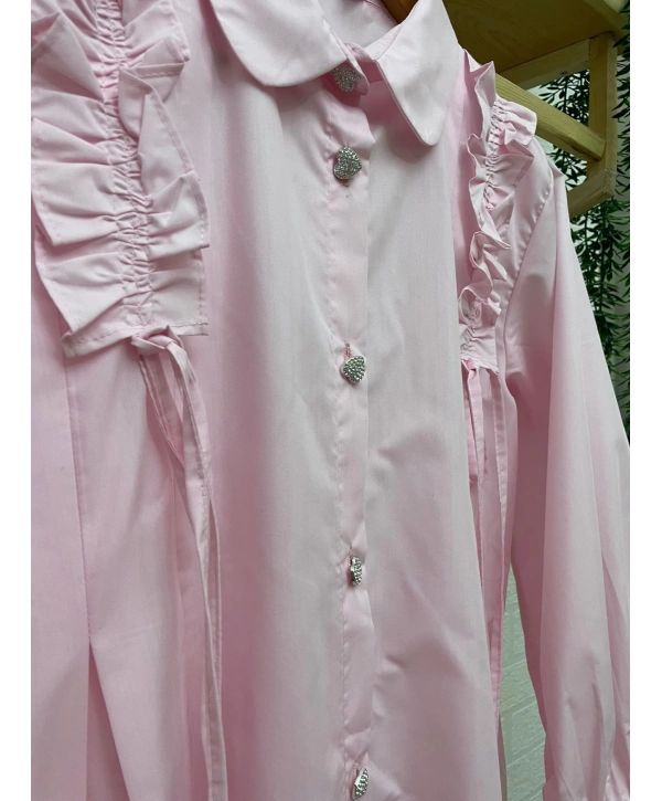 Omuzdan Pile Detaylı Tunik