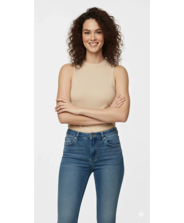 Penye Kumaş Badi - Bej