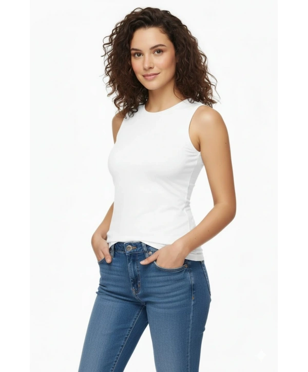 Penye Kumaş Badi - Beyaz