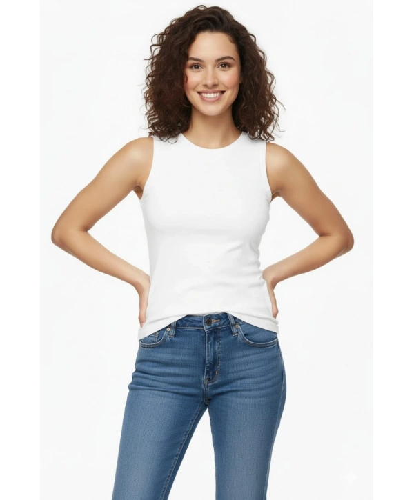 Penye Kumaş Badi - Beyaz