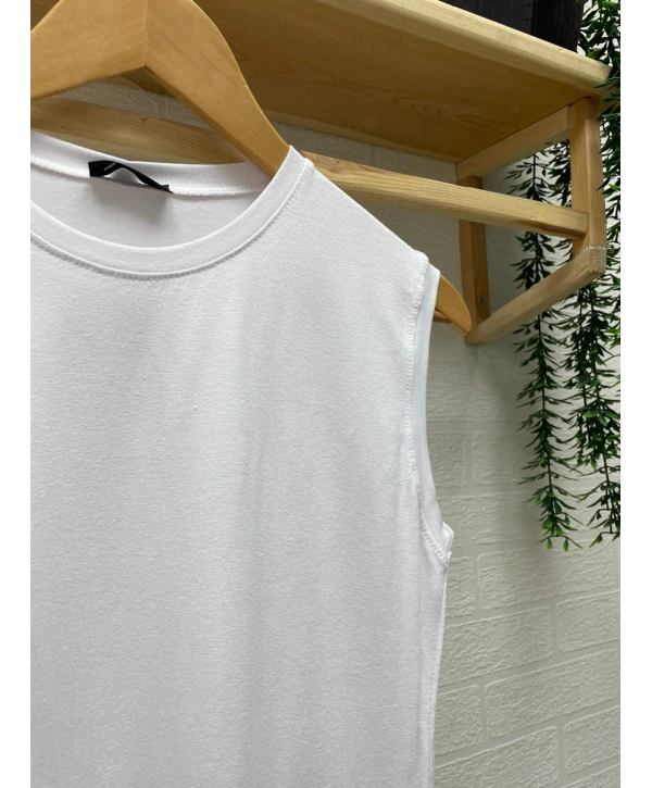 Penye Kumaş Badi - Beyaz