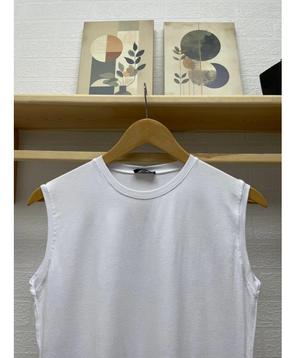 Penye Kumaş Badi - Beyaz