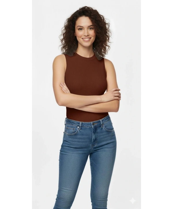 Penye Kumaş Badi - Kahverengi