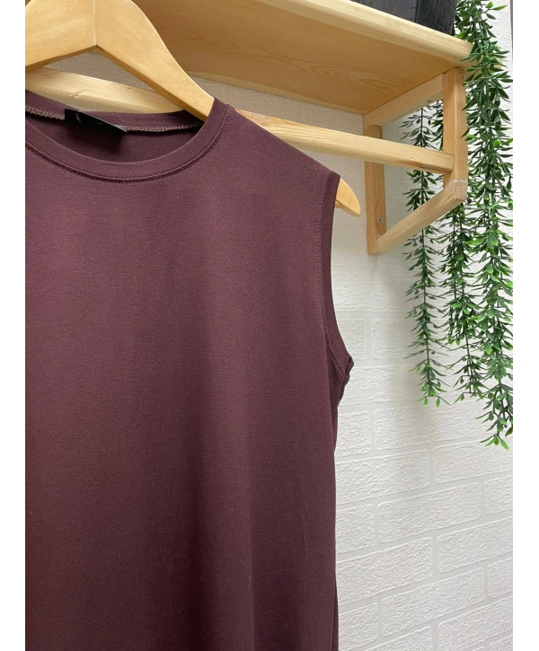 Penye Kumaş Badi - Kahverengi