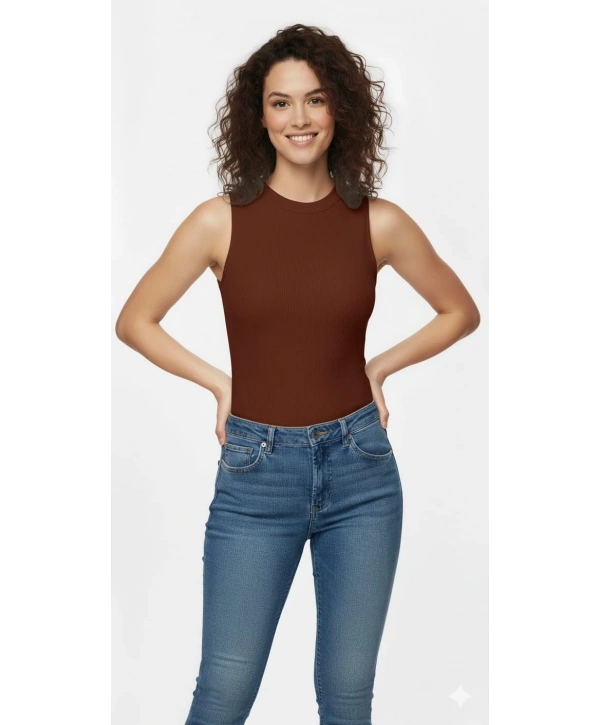 Penye Kumaş Badi - Kahverengi