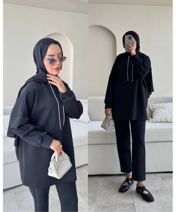 Yaka Detaylı Scuba Takım