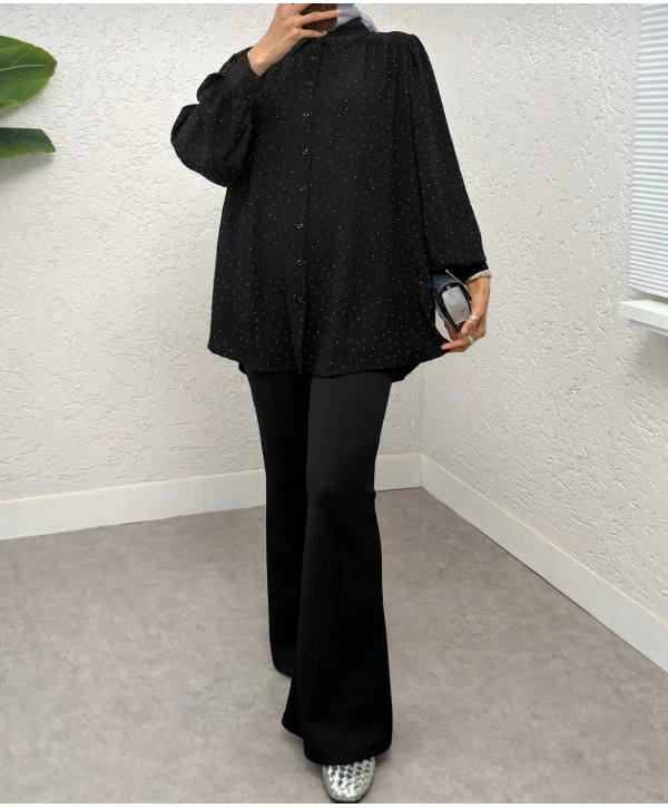 Taşlı Ayrobin Gömlek