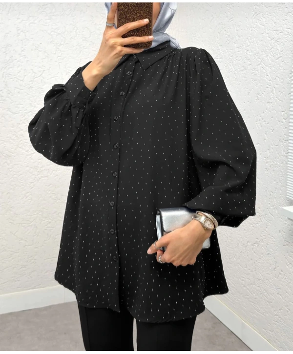 Taşlı Ayrobin Gömlek