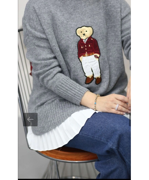 TEDDY AYICIK NAKIŞLI VİRAL KAZAK