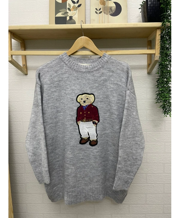 TEDDY AYICIK NAKIŞLI VİRAL KAZAK