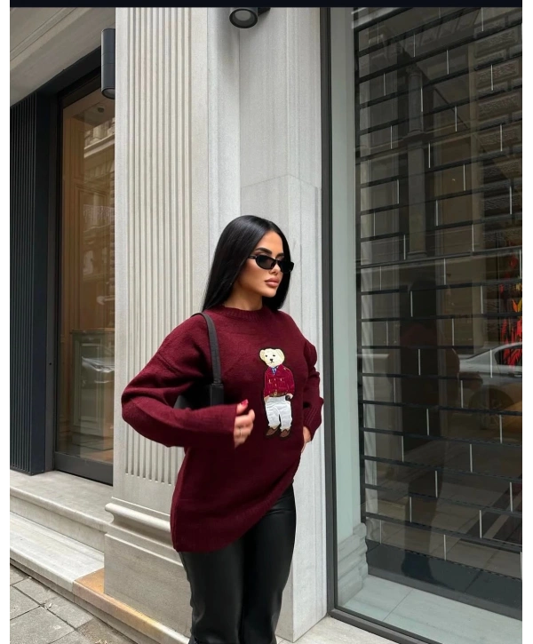 TEDDY AYICIK NAKIŞLI VİRAL KAZAK